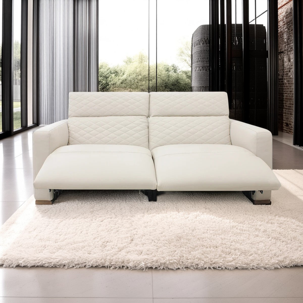 Sofá Reclinable Baltimora Natuzzi en piel