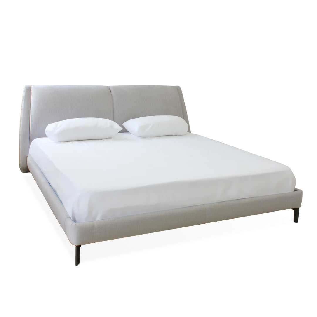 Cama Cuzco King Size Tela y Piel