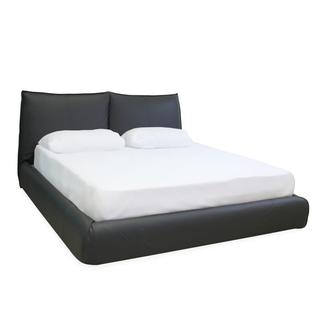 Cama Lunare Natuzzi King Size piel antracita