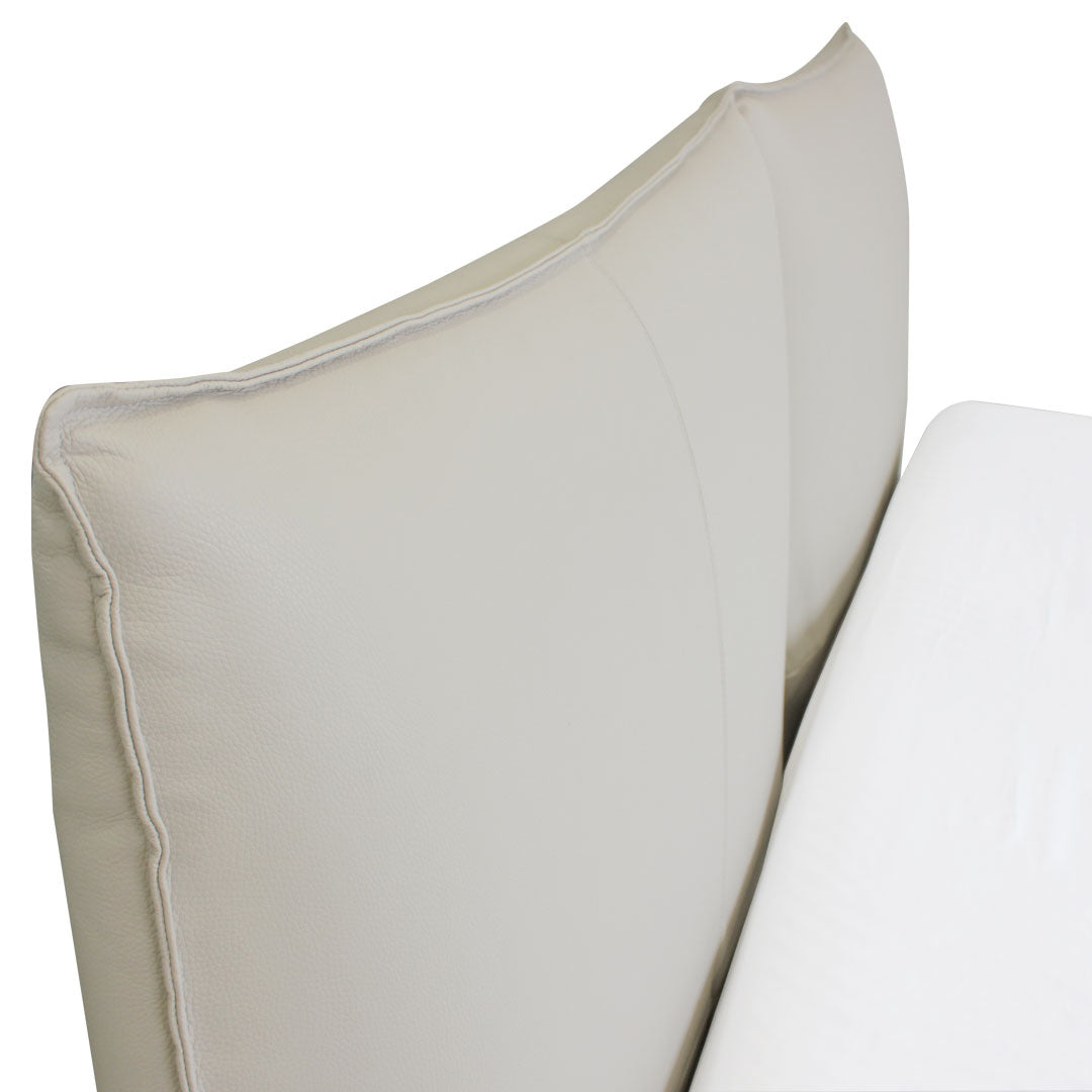Cama Lunare Natuzzi Queen Size piel Beige Ahumado