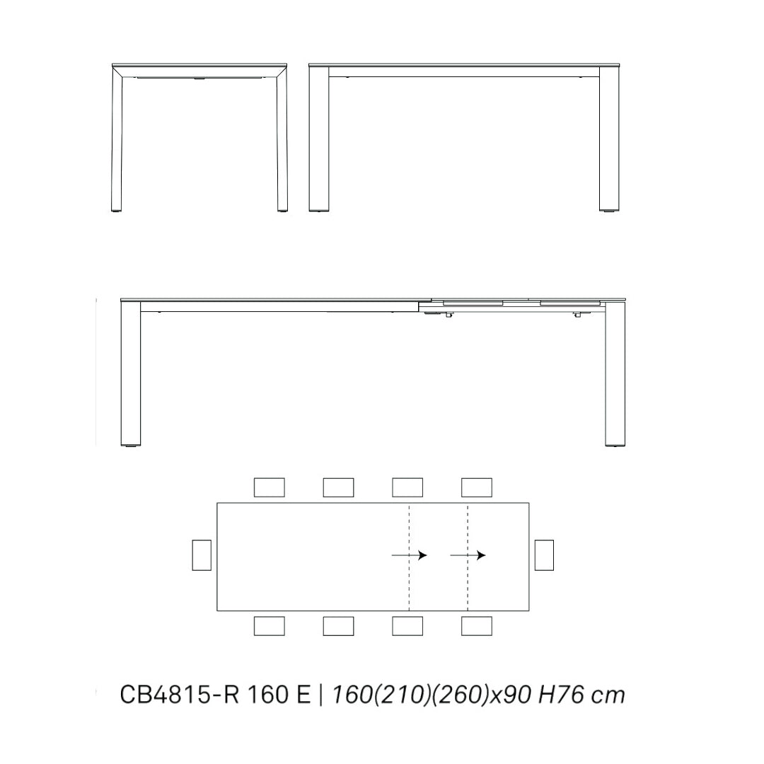 mesa dorian 160 cm