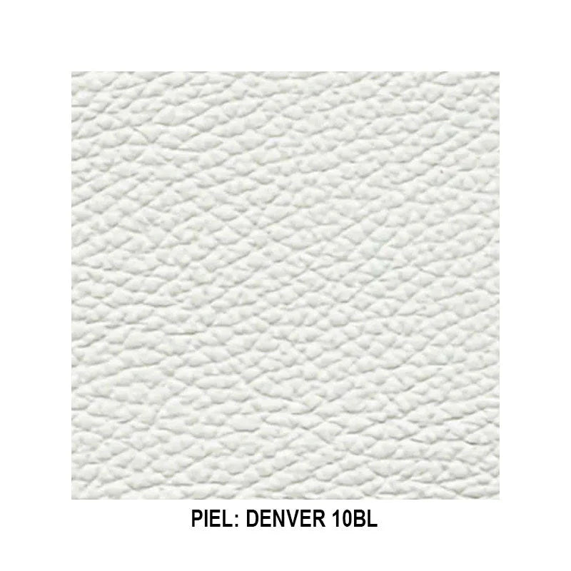 Sofá Adrenalina Natuzzi en piel blanco perla