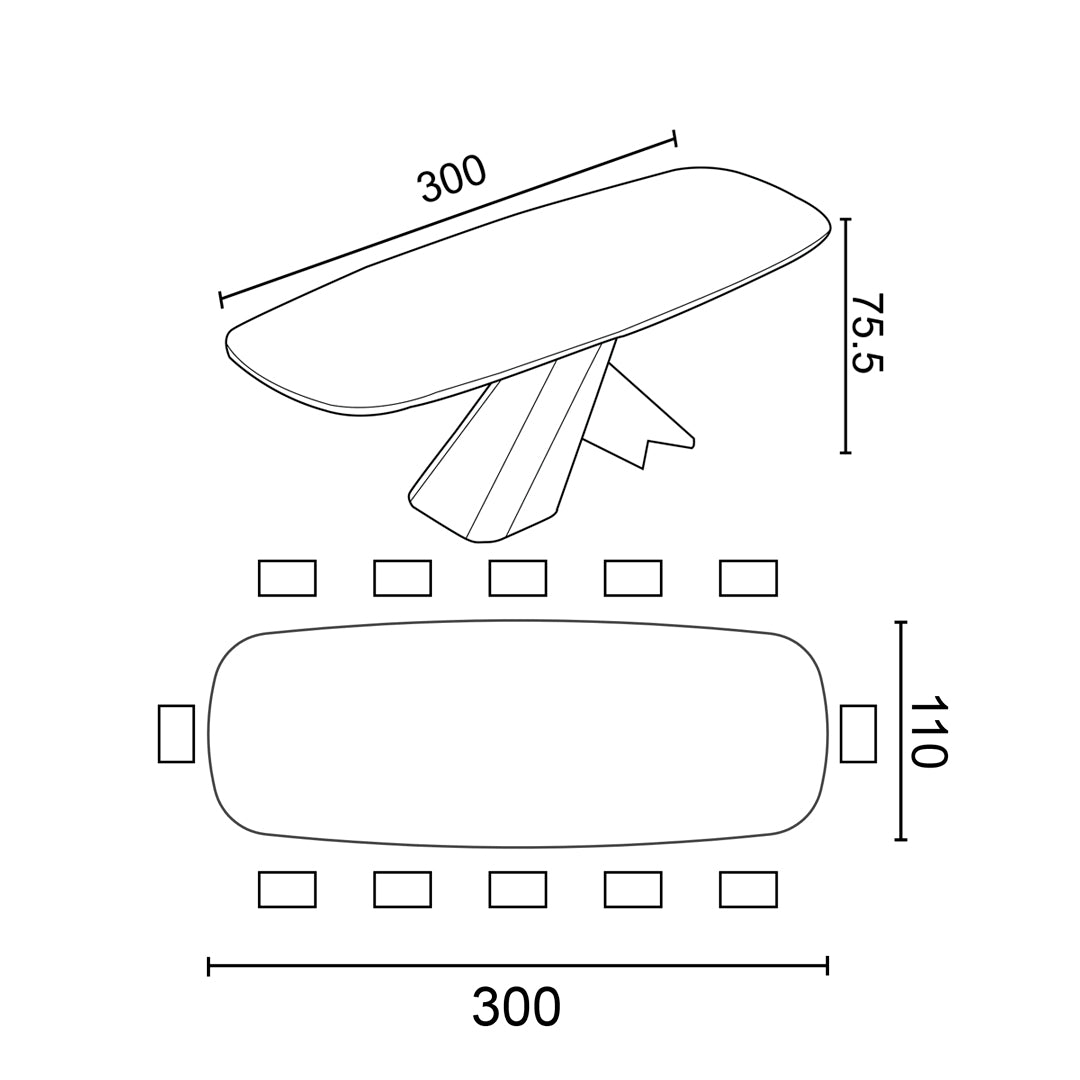 mesa de comedor Axiom FSW 300 MTO