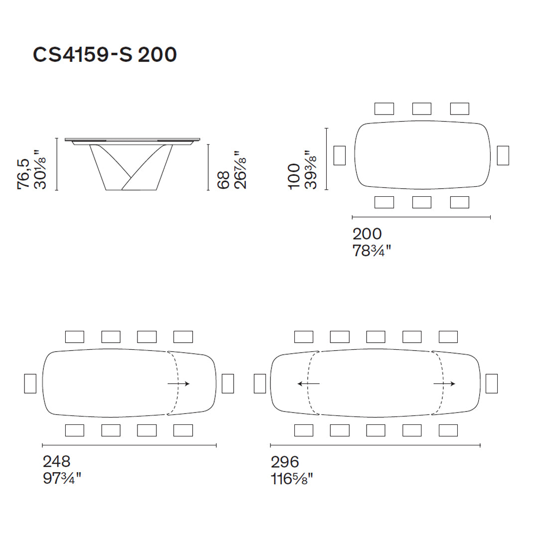 mesa extensible Calla S200