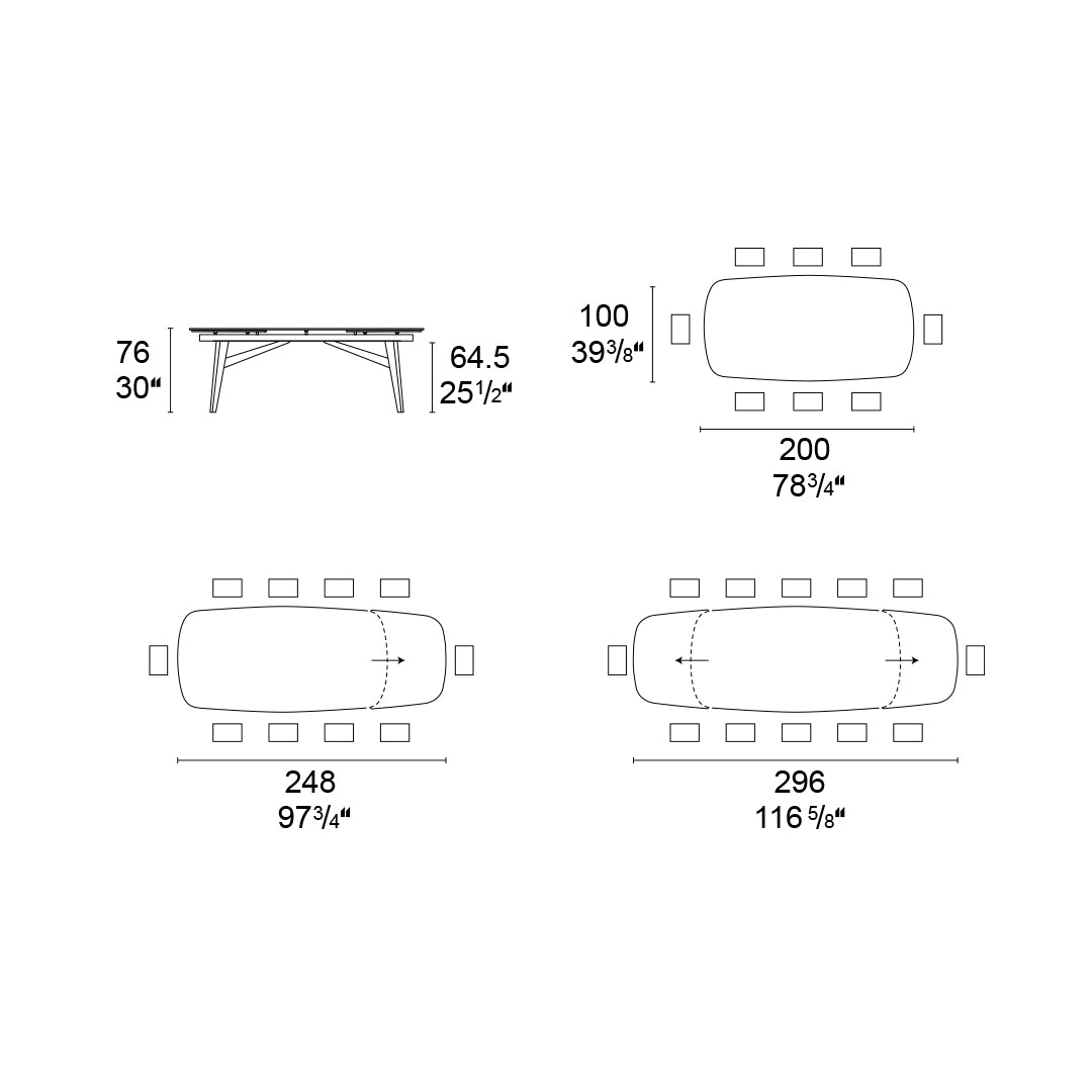 ESQUEMA MESA ABREY ROUNDED 200