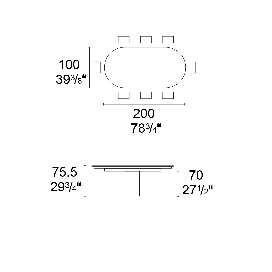 ESQUEMA MESA CAMEO FIJA 200