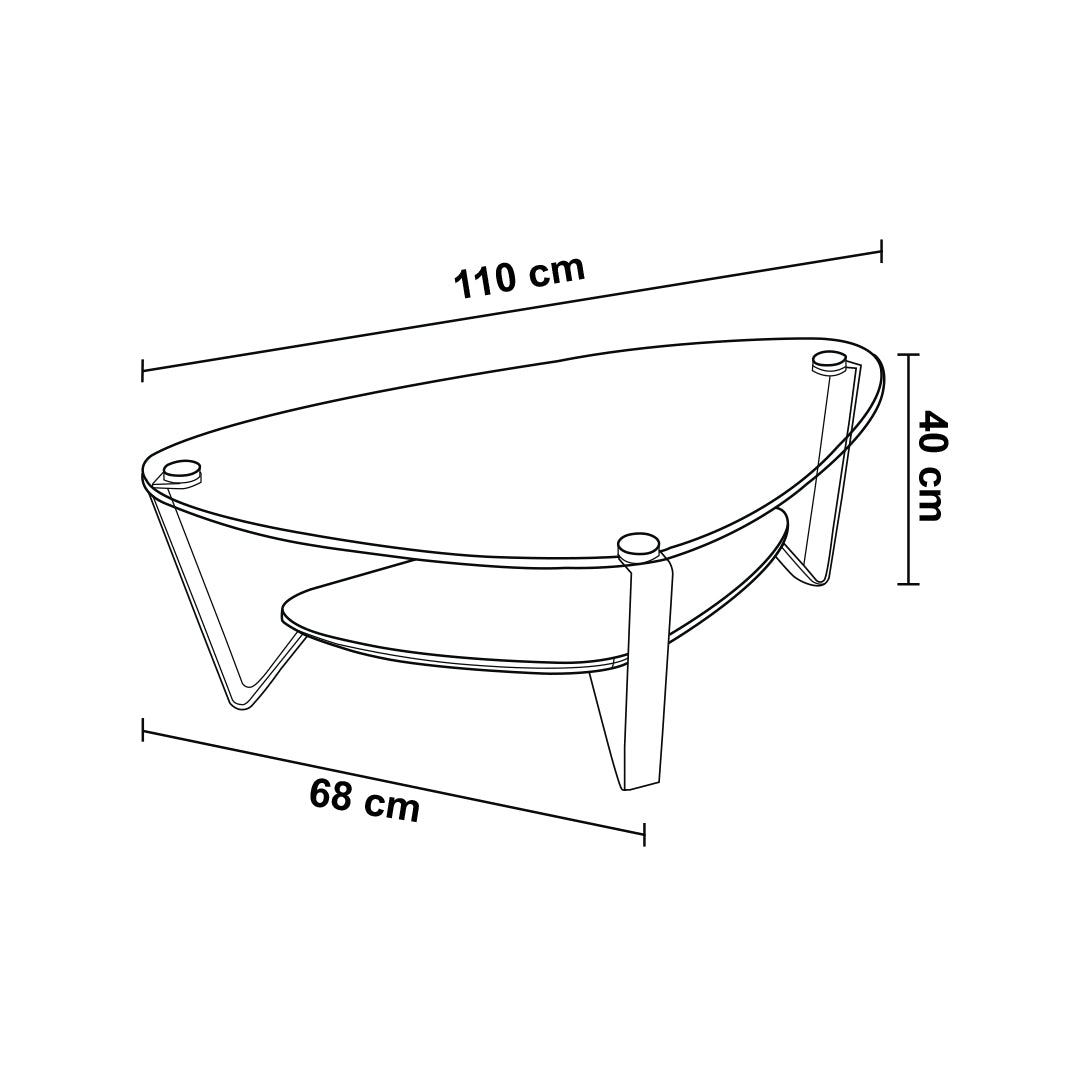 Mesa de Centro Dino 110 cm