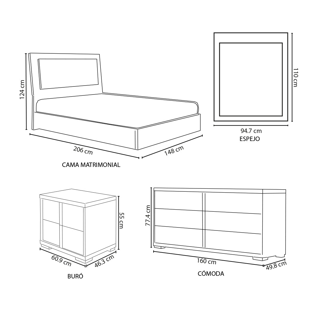 ESQUEMA RECAMARA COMPLETA TIVOLI MATRIMONIAL-NUEVO