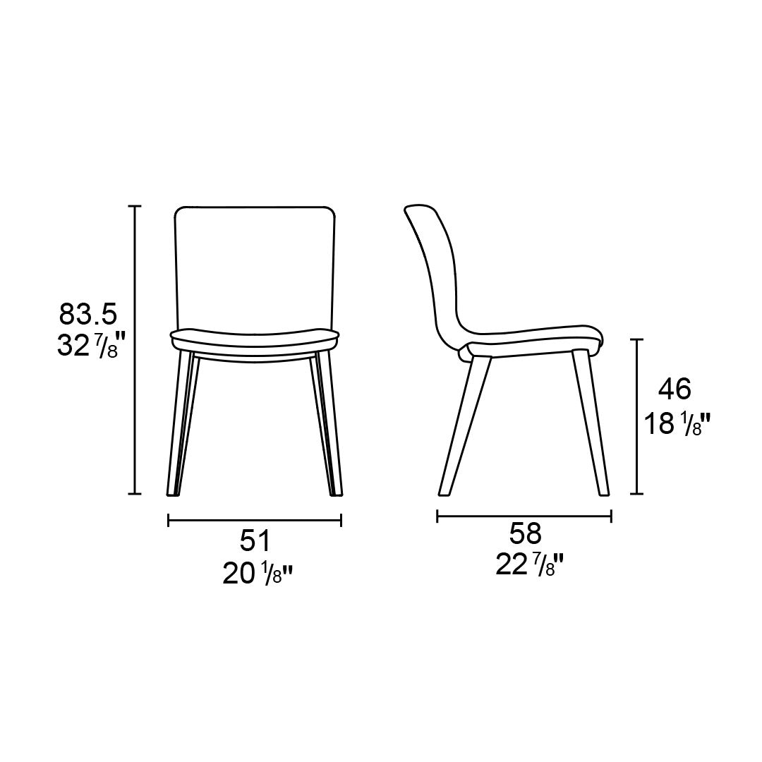 ESQUEMA SILLA ANNIE MADERA