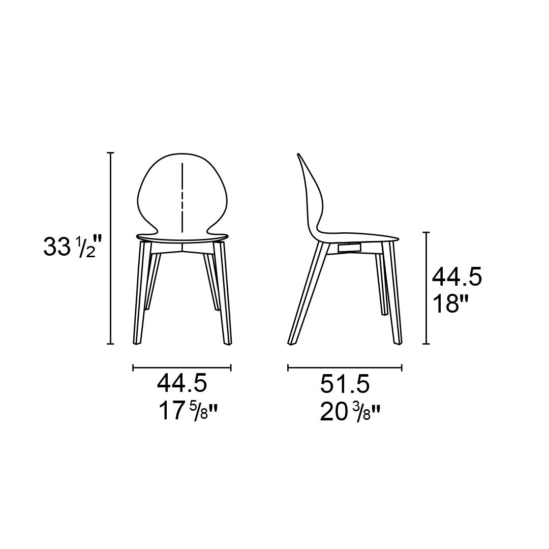 ESQUEMA SILLA BASIL MADERA COMEDOR