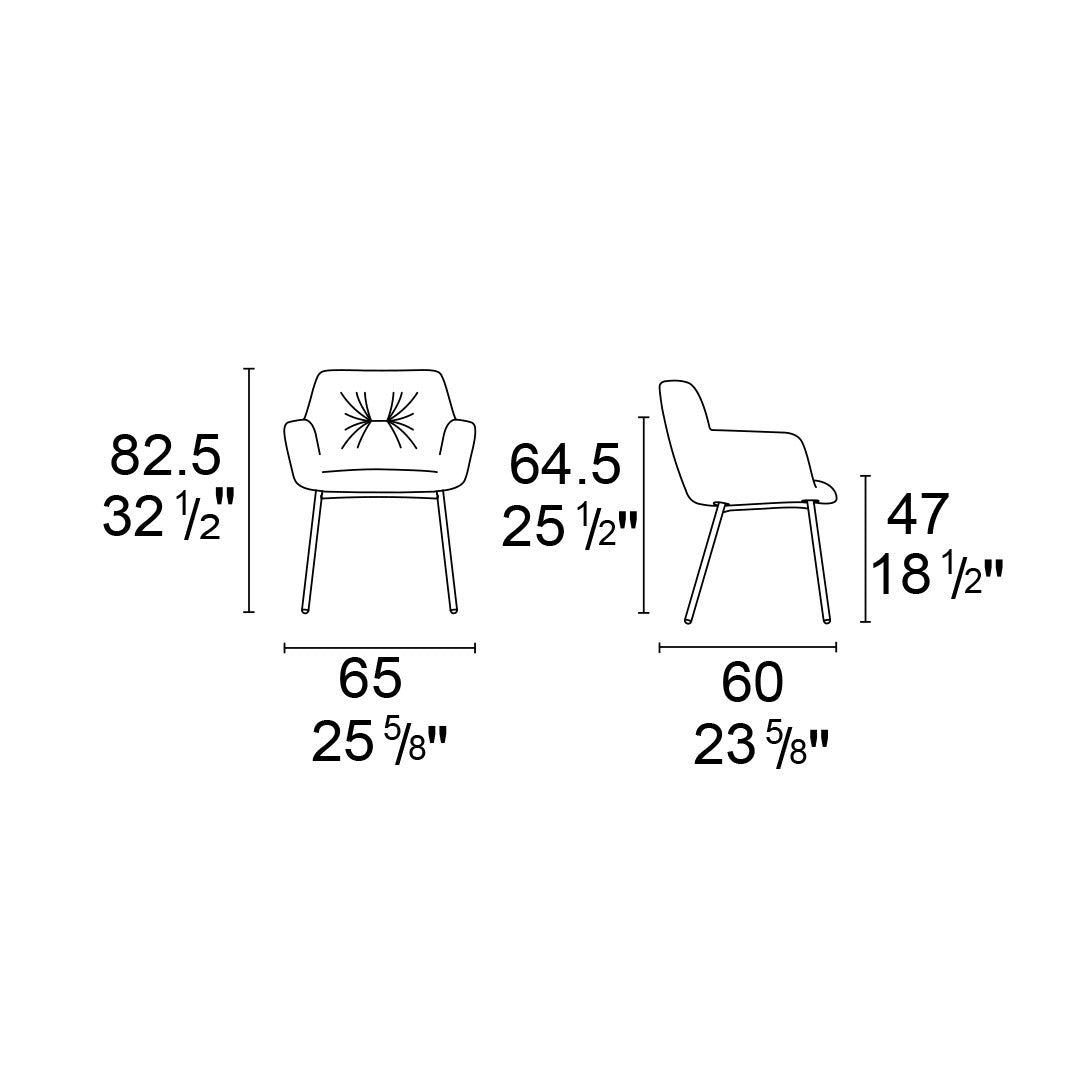 ESQUEMA SILLA COCOON MIX METAL