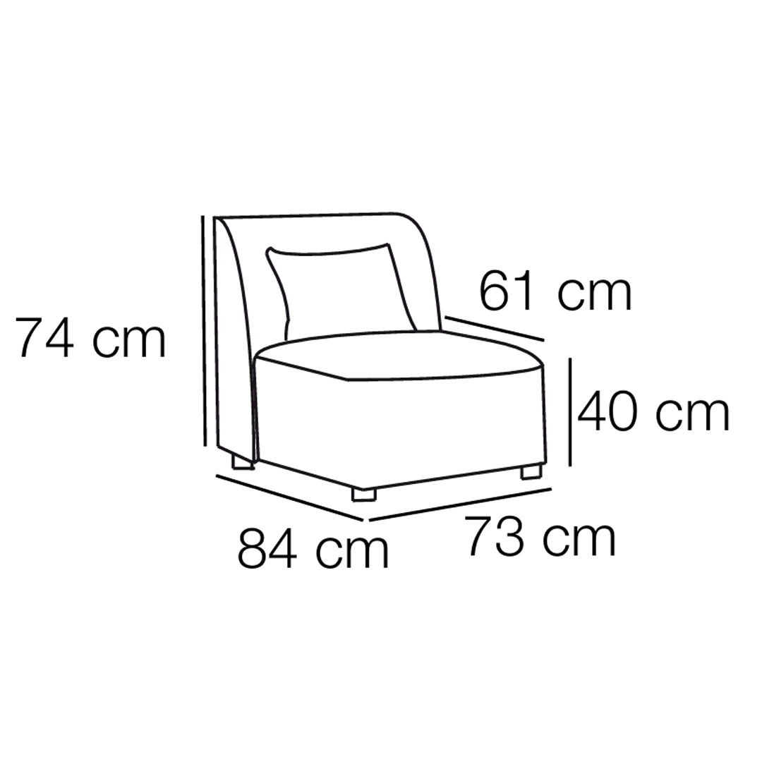 Sillón Ibiza en Tela