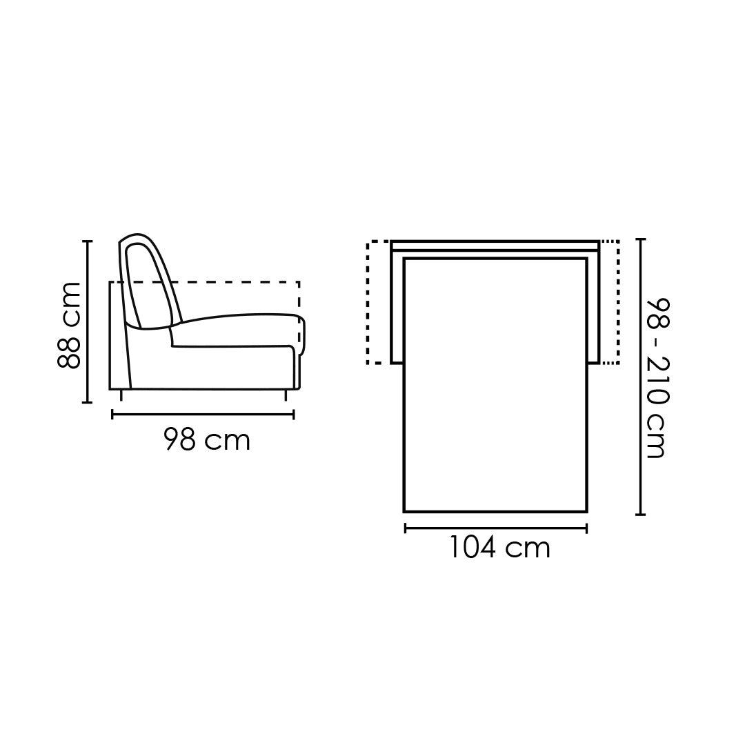 ESQUEMA SOFA CAMA MADONA