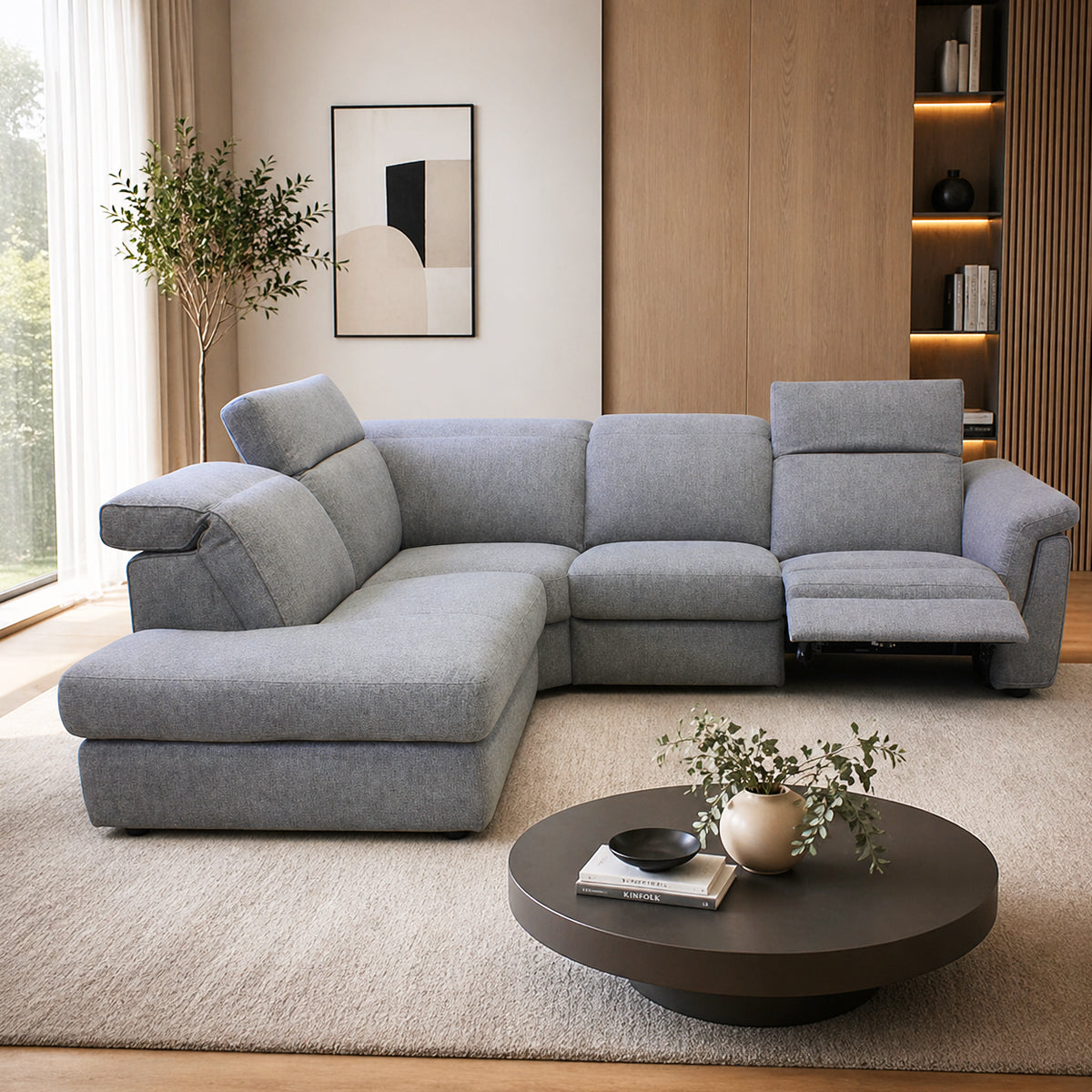 Esquinero izquierdo Curioso en tela minerva