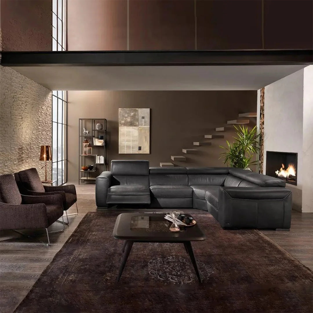 Esquinero Forza color antracita 3 reclinables. Muebles Italianos