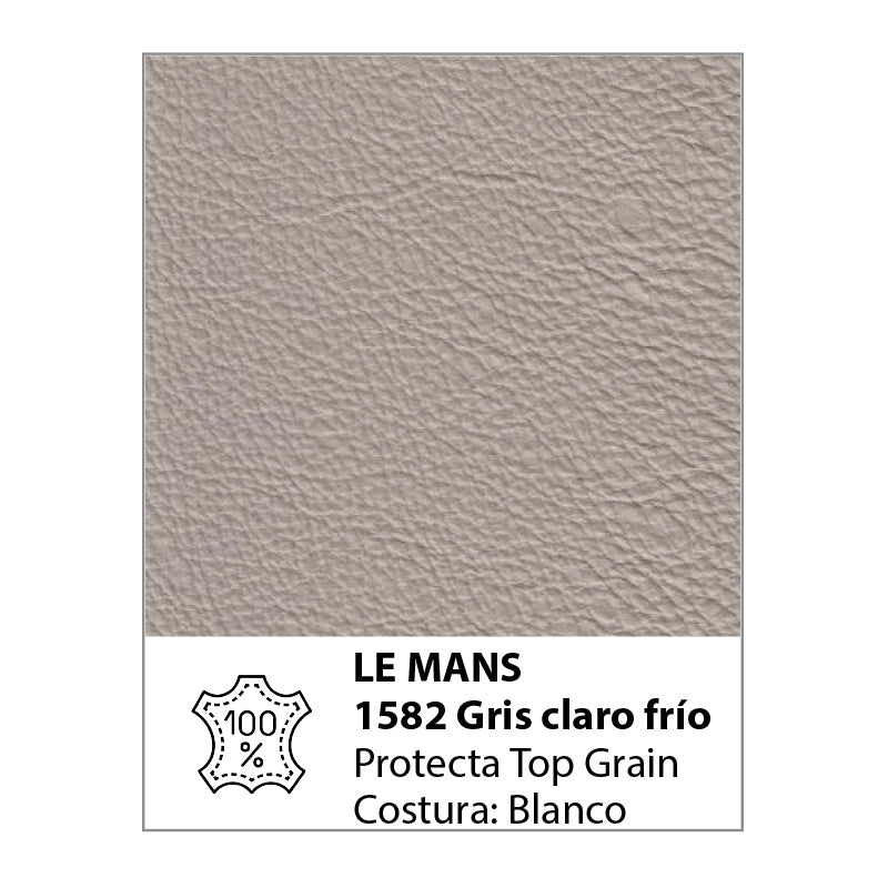 Sofá Largo Adrenalina Natuzzi  en piel gris