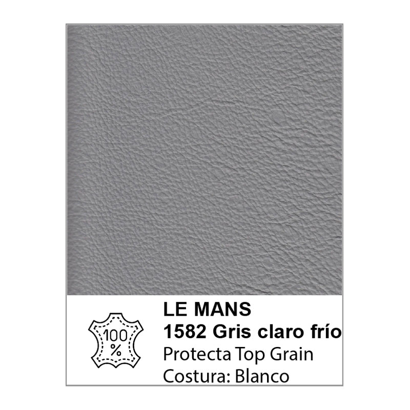 Sofá Adrenalina Natuzzi en piel gris