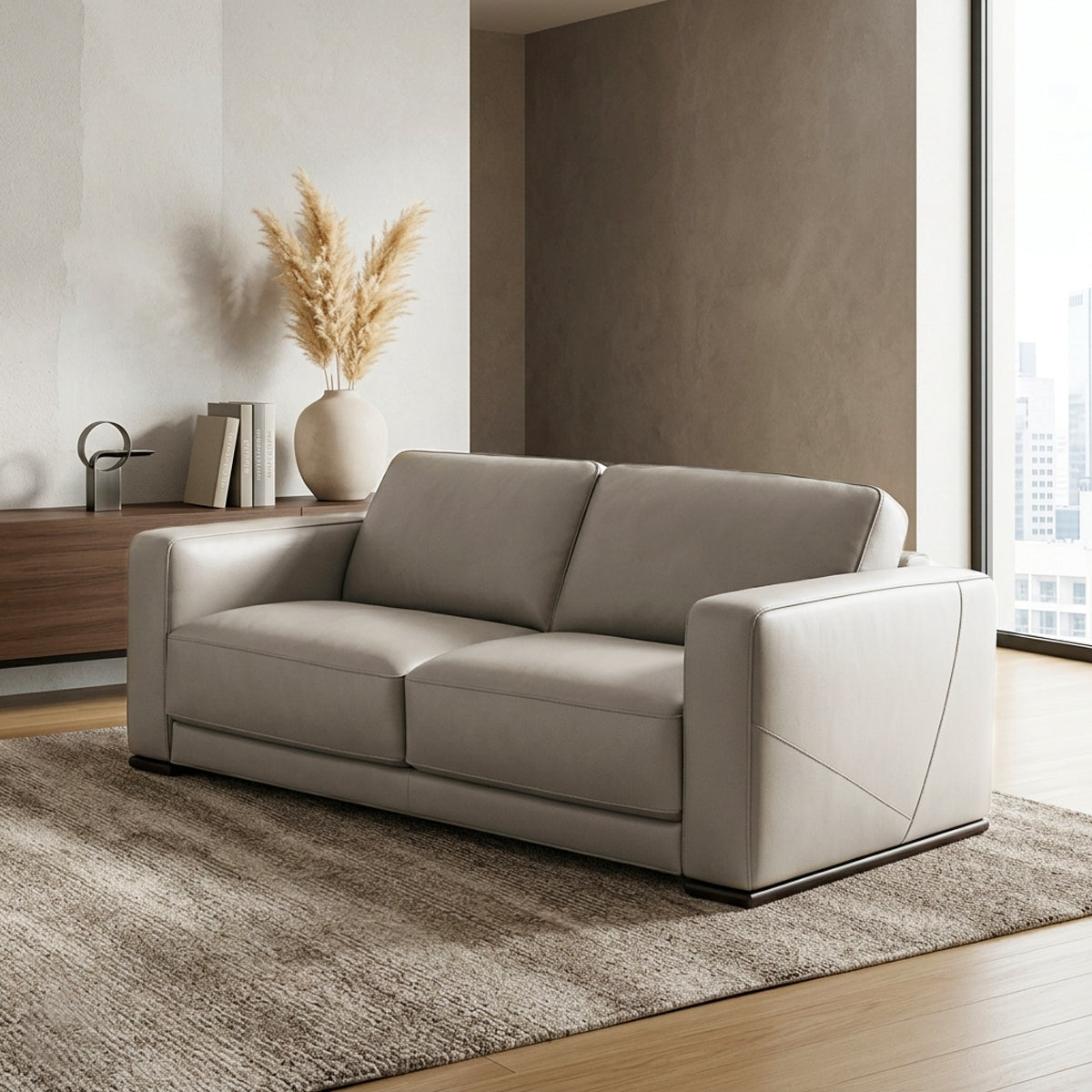 Love seat Boston Natuzzi piel