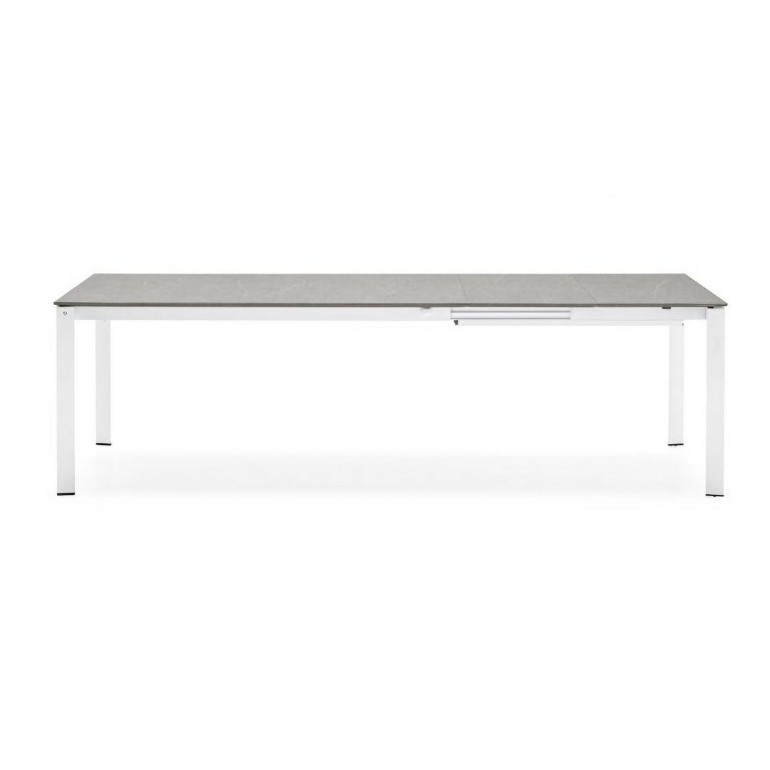 Mesa de doble extensión Eminence base metalica 130 cm. Muebles Italianos