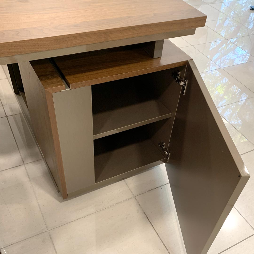 Set de Escritorio y contra izquierdo Porta Romana 180 cm