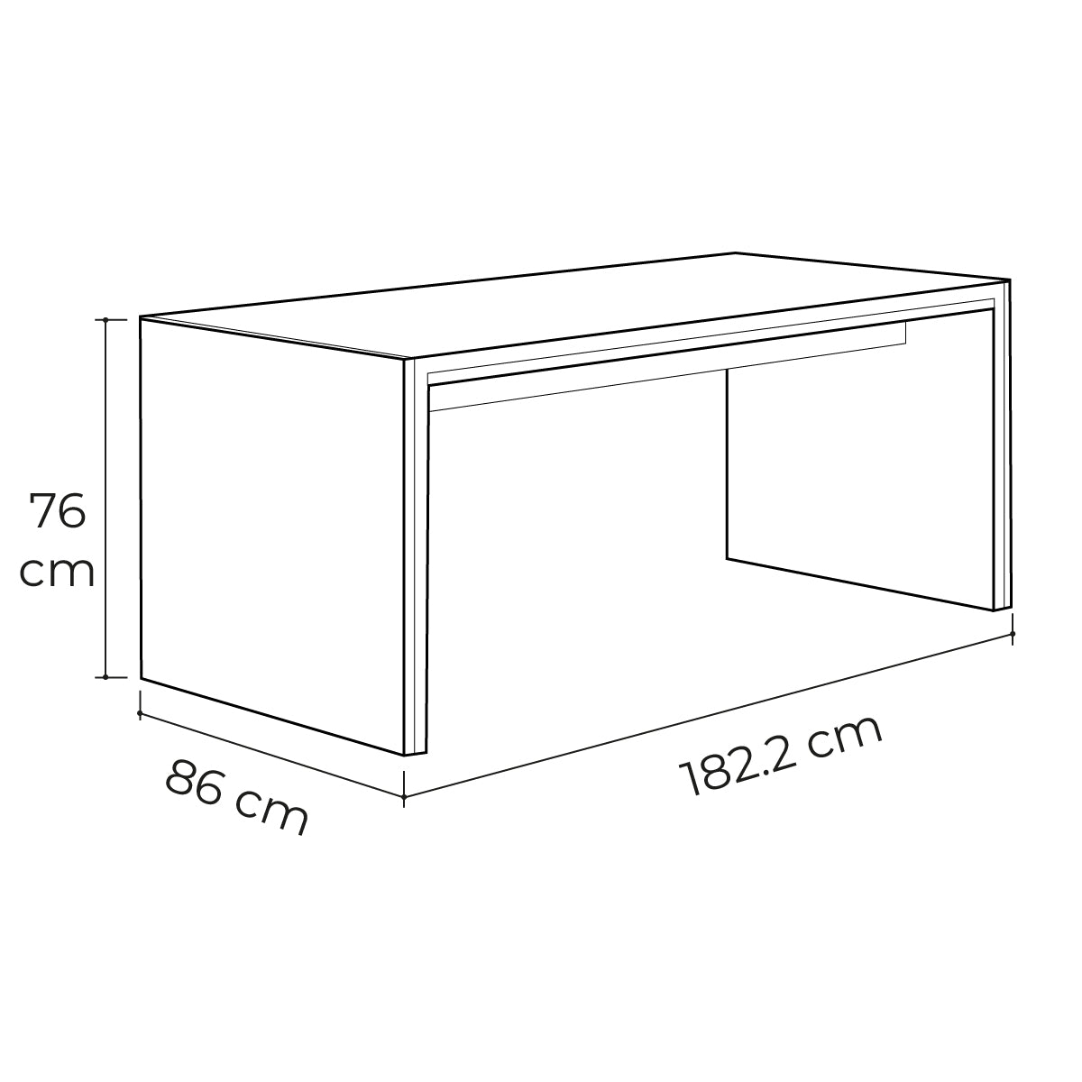 Escritorio Porta Romana 180 cm