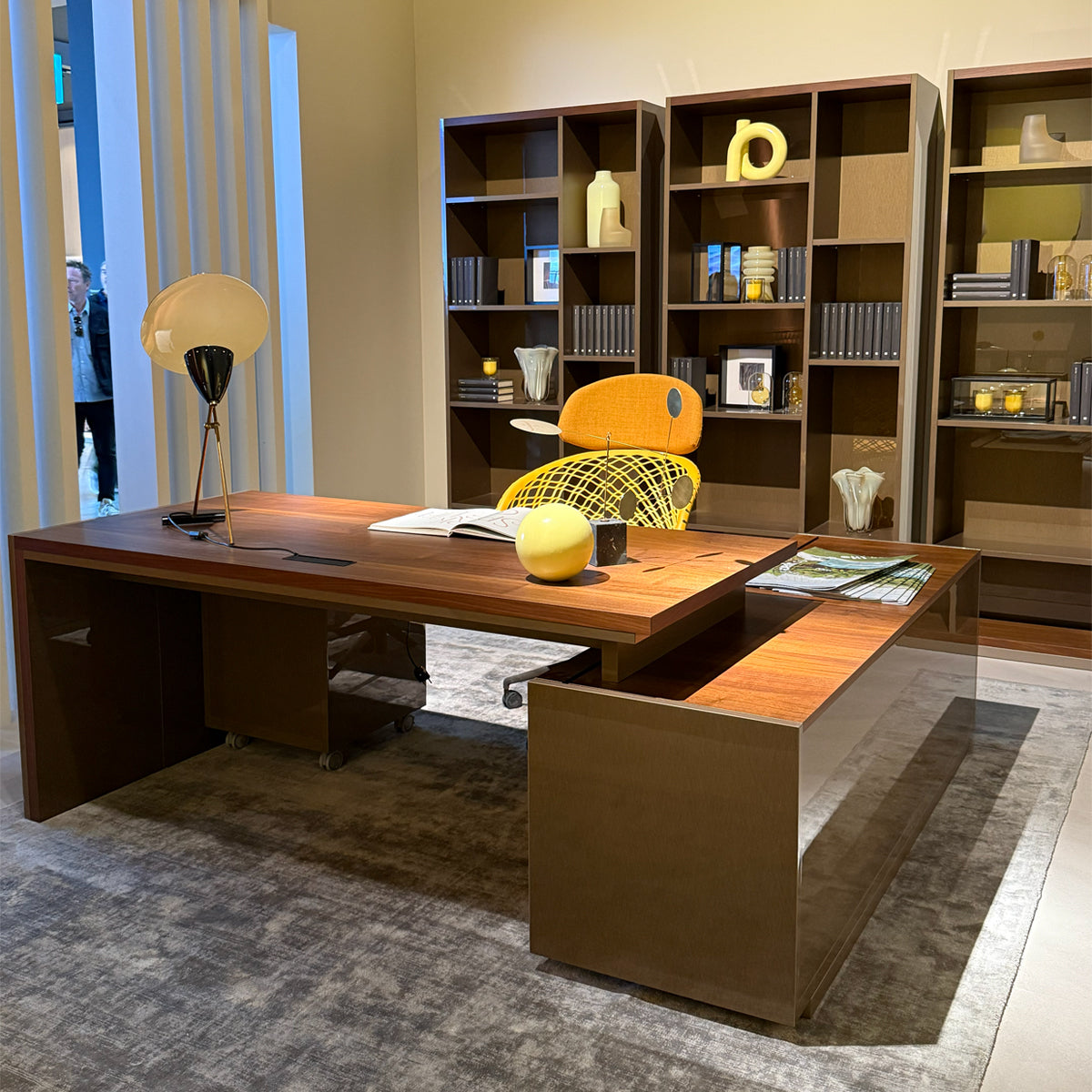Set de Escritorio y contra izquierdo Porta Romana 180 cm