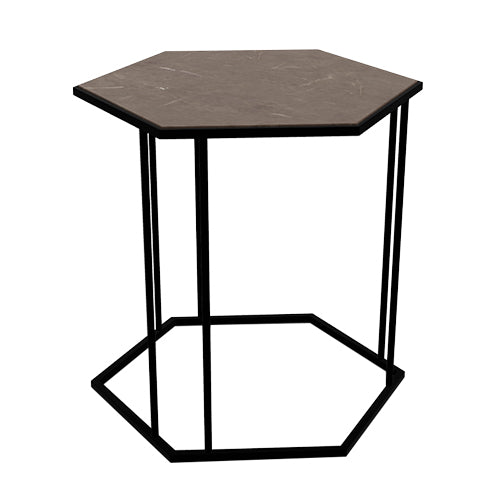 Mesita lateral Renee Hexagonal