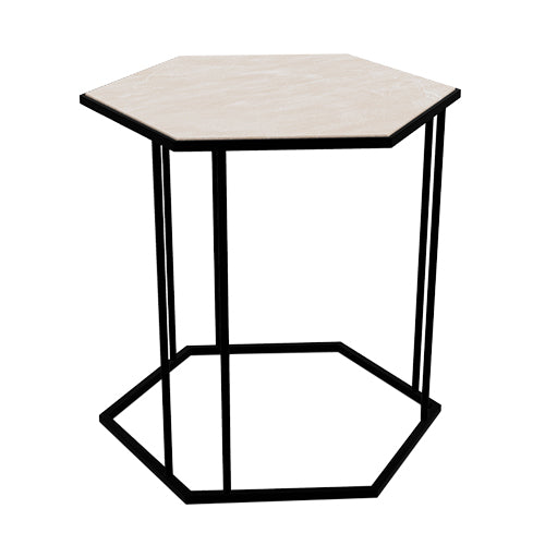 Mesita lateral Renee Hexagonal