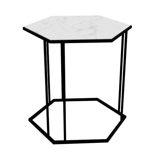 Mesita lateral Renee Hexagonal