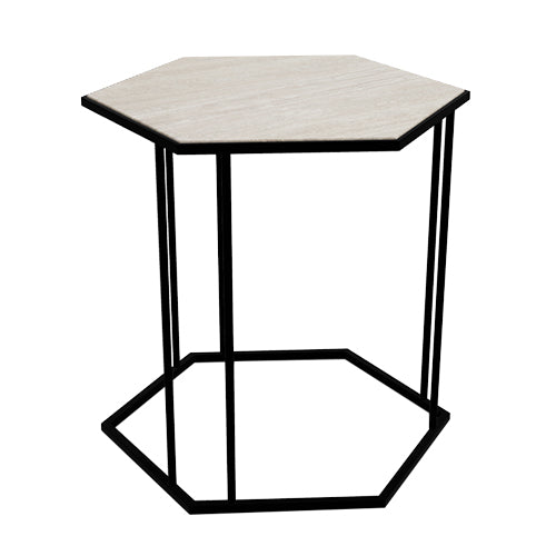 Mesita lateral Renee Hexagonal