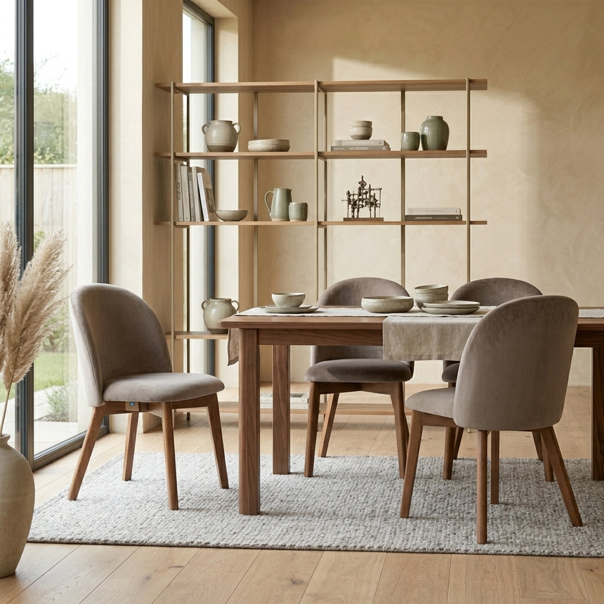 Silla de diseño italiano Tuka en base de madera