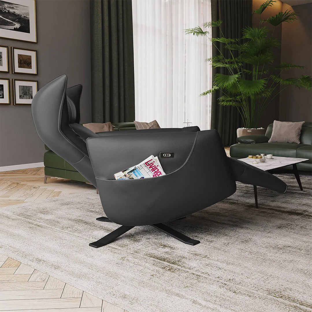 Batticuore sillón reclinable en piel. Muebles Italianos