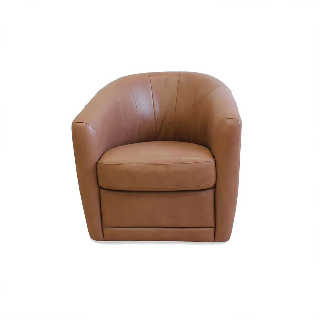 Giada sillón giratorio en piel. Muebles Italianos variant