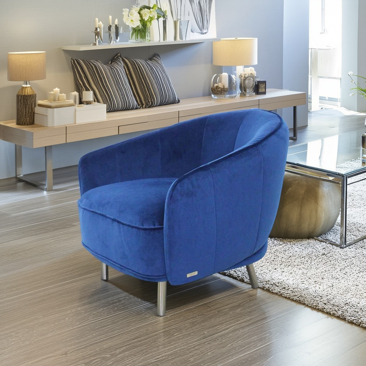 Sillón Graziosa Natuzzi en tercipelo