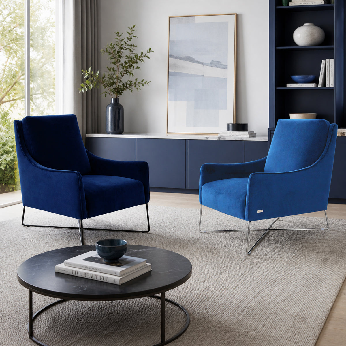 Sillón Shangai Natuzzi terciopelo (Regina)