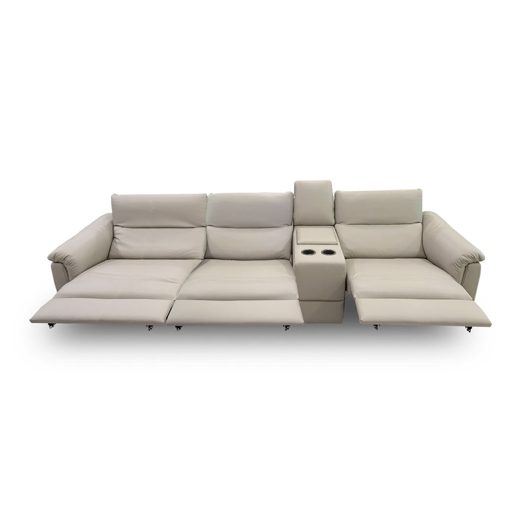 Sala reclinable Amorevole Natuzzi 3 plazas en piel