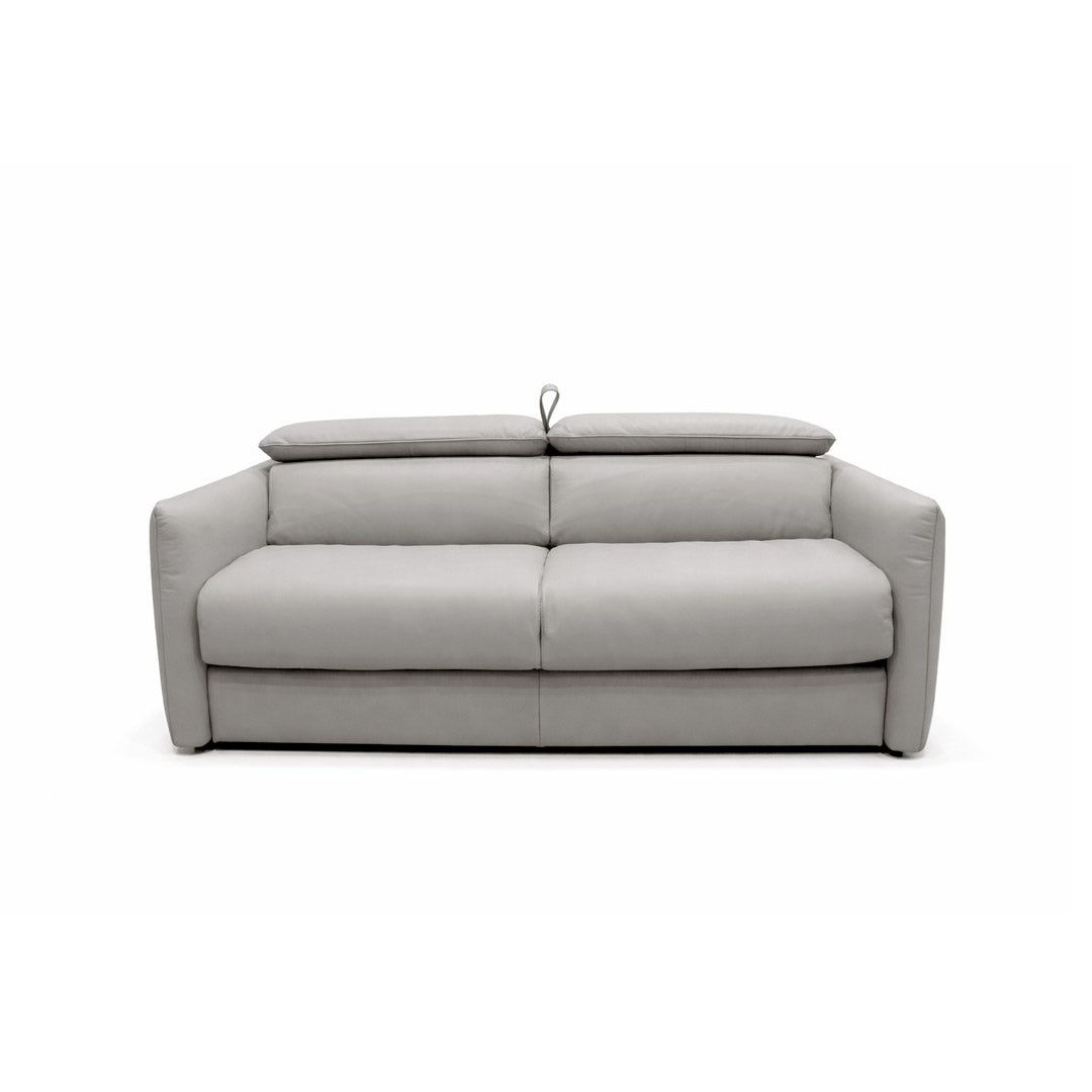 Sofá cama Meraviglia Natuzzi en piel Gris