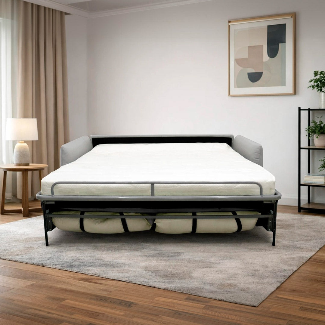 Sofá cama Meraviglia Natuzzi en piel Gris