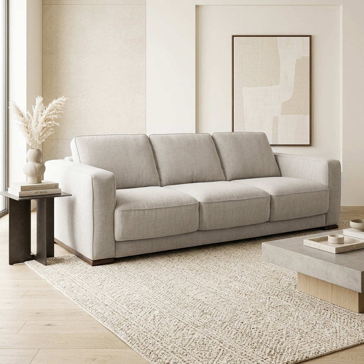 Sofá largo Boston Natuzzi en tela