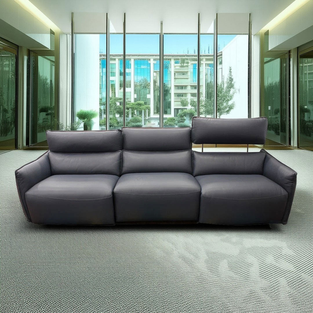 Sofá Stupore Reclinable de 3 plazas de piel Natuzzi