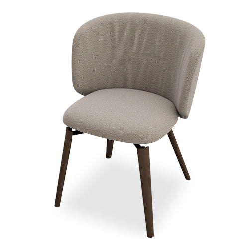 silla giratoria sweel base madera