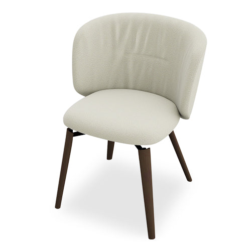 silla giratoria sweel base madera