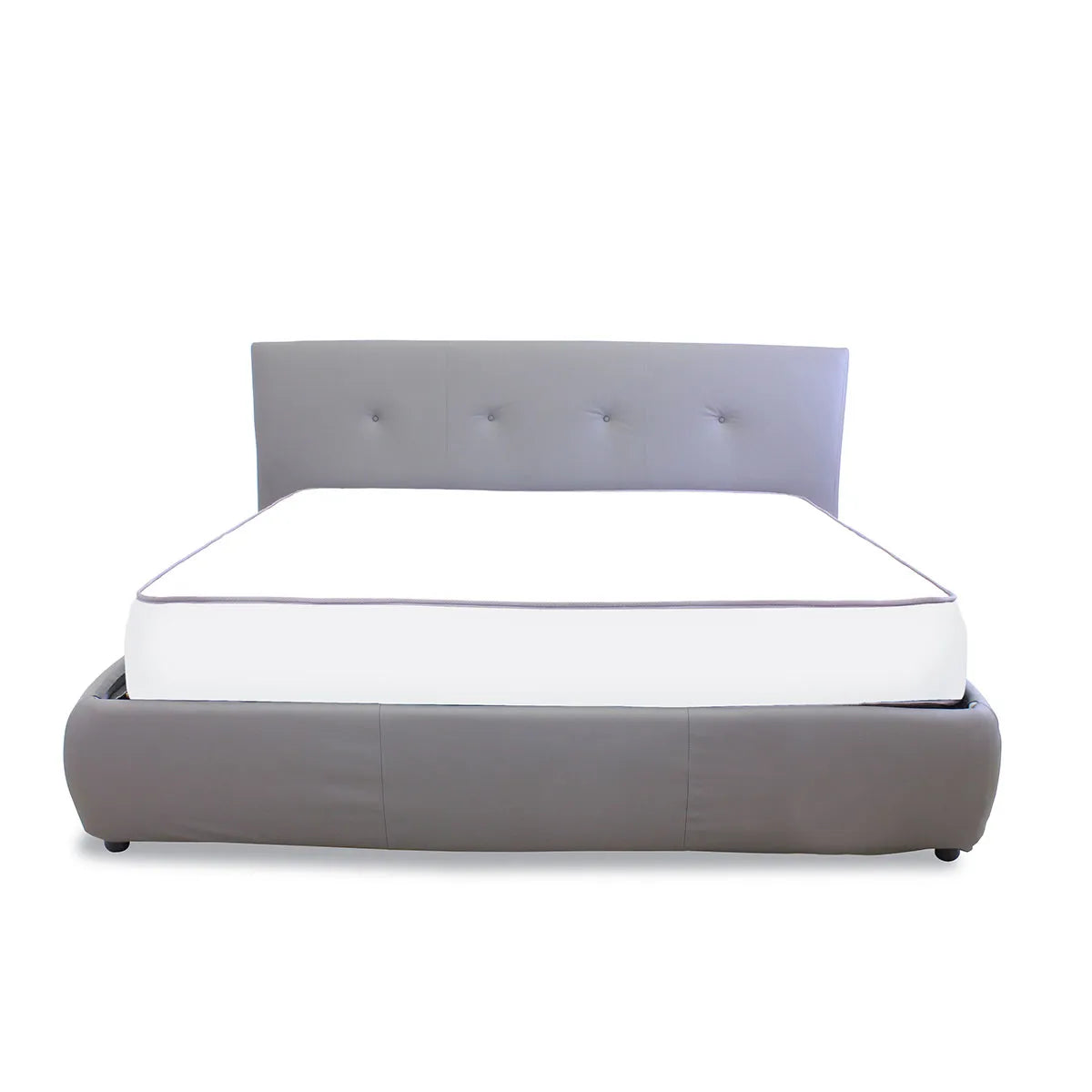 Cama Zico Queen Size en Piel. Muebles Italianos