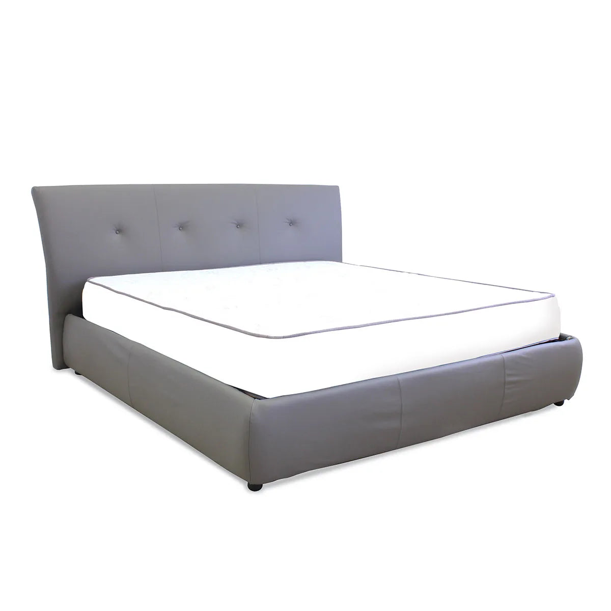 Cama Zico Queen Size en Piel. Muebles Italianos