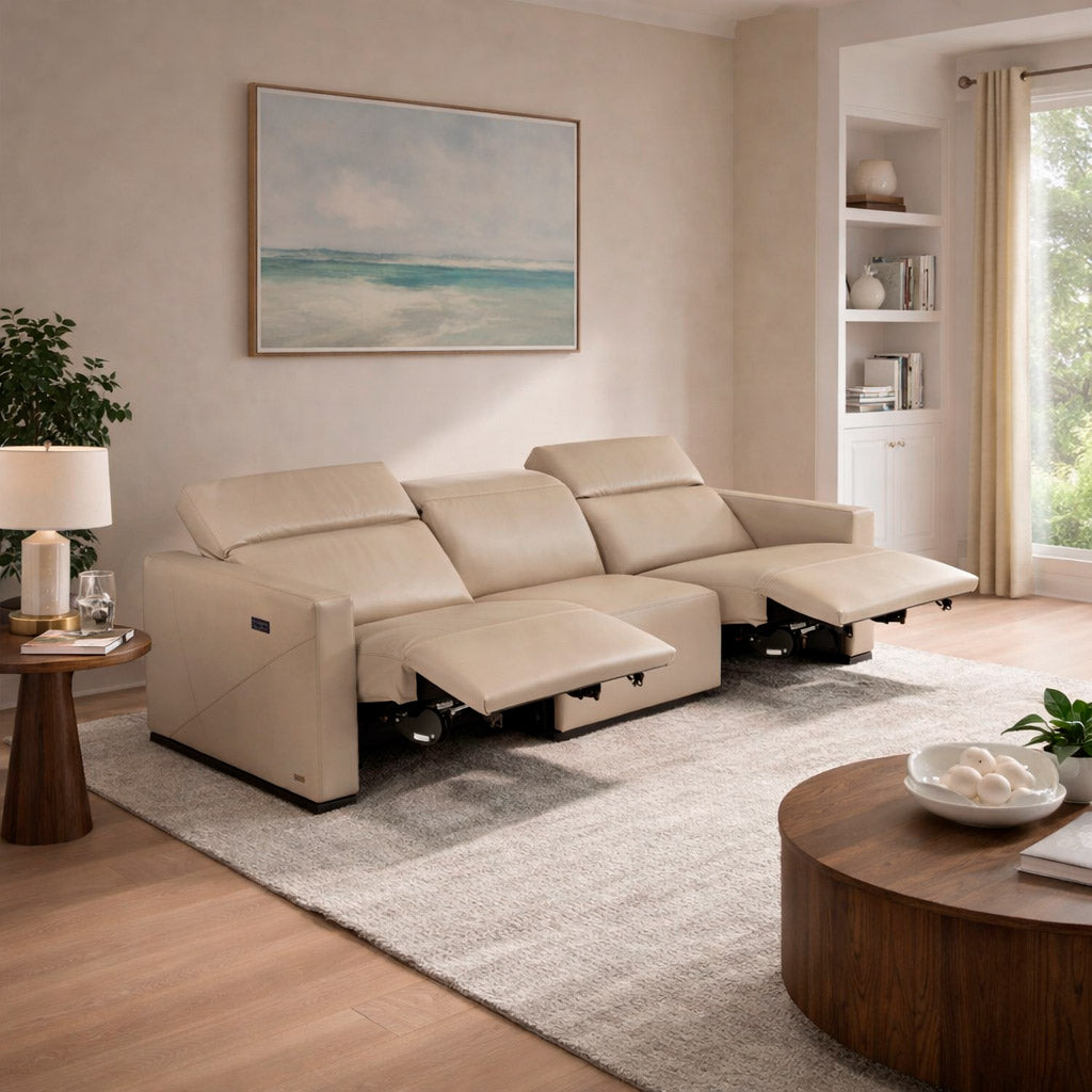 Sala Reclinable Baltimora Natuzzi en piel