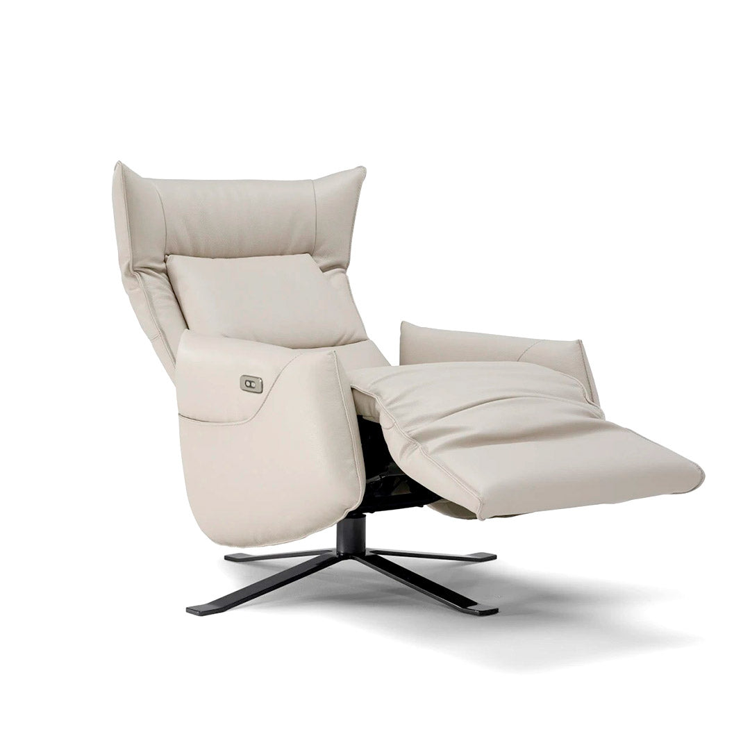 sillón Batticuore Natuzzi reclinable en piel