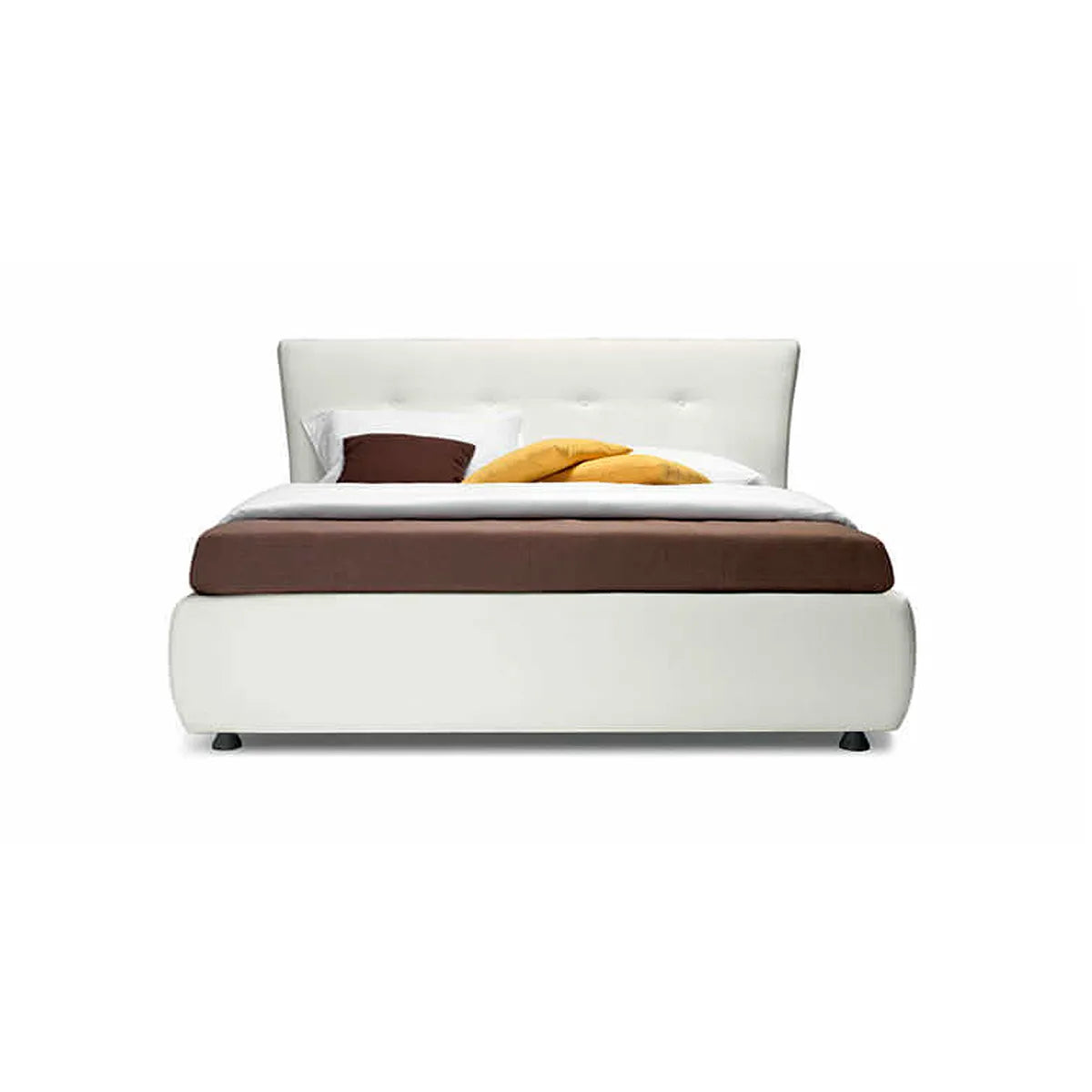 Cama Zico Queen Size en Piel. Muebles Italianos