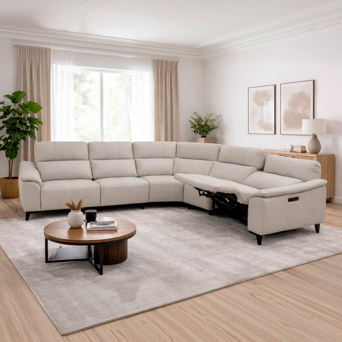 Esquinero grande Columbus reclinable