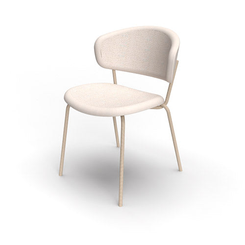 Silla italiana para comedor Desy de metal