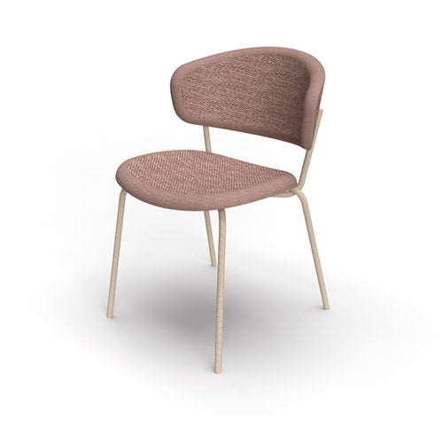 Silla italiana para comedor Desy de metal